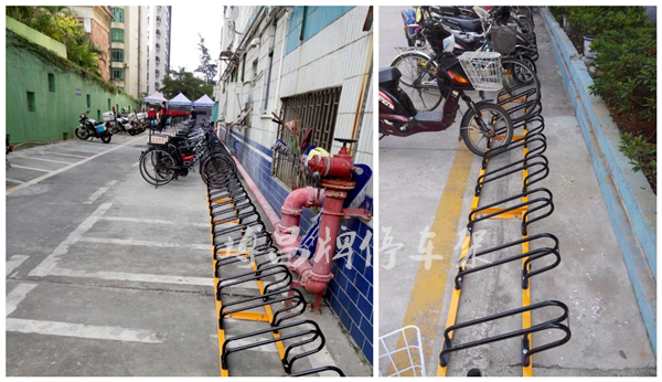 深圳非機動車停車架解決停車難的問題